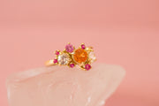 Rosalynn Garnet and Sapphire Ring