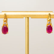 Leah Ruby Earrings