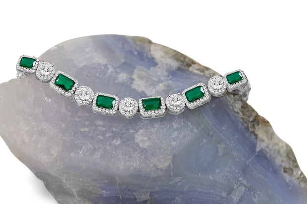 Erica Lab Emerald  Bracelet