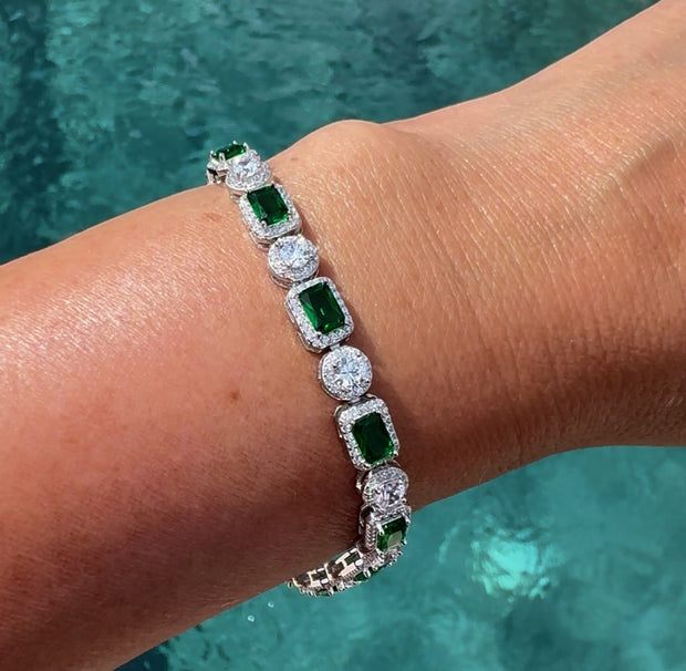 Erica Lab Emerald  Bracelet