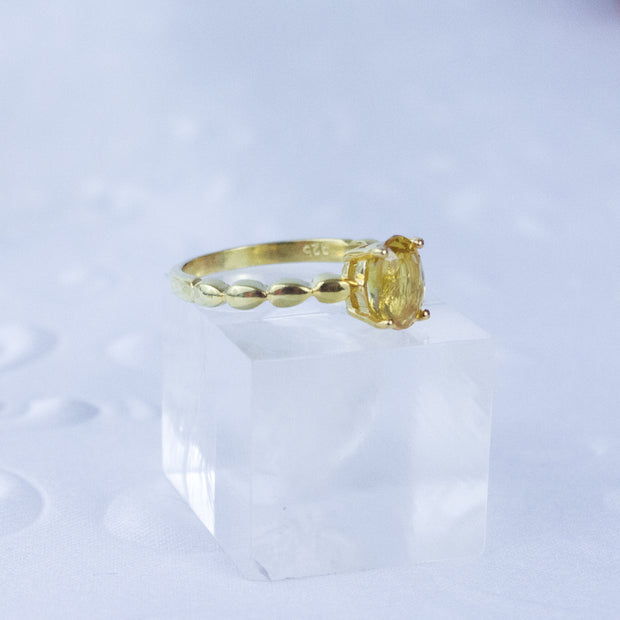 Yellow Sapphire  Ring