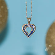 Heart Blue Sapphire Pendant