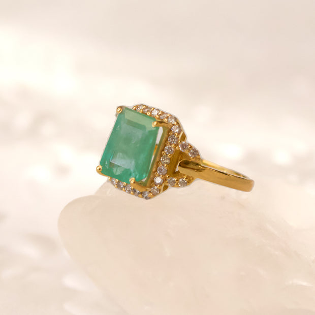 Priscilla Emerald Ring