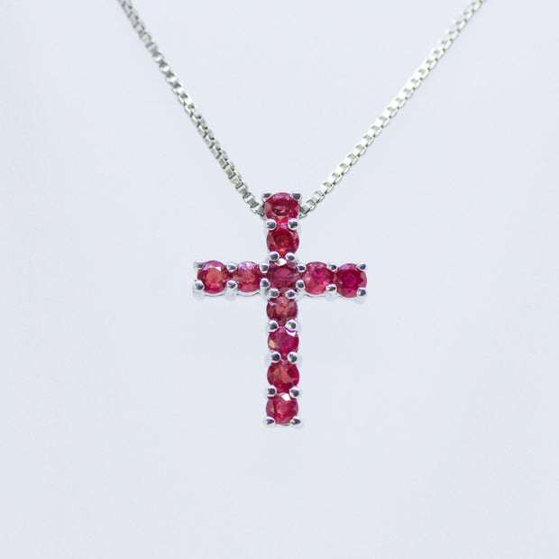 Ruby Cross  Pendant