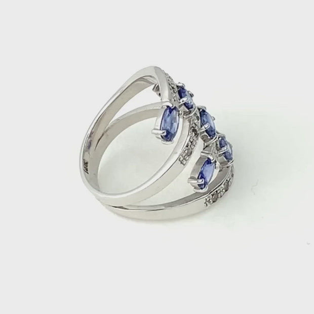 Adrienne   Sapphire & Diamond Ring